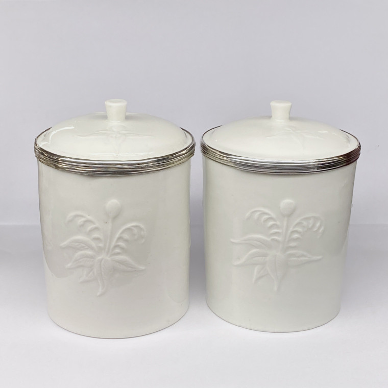 Saint-Cloud - Paire de pots à pommade - XVIIIe siècle