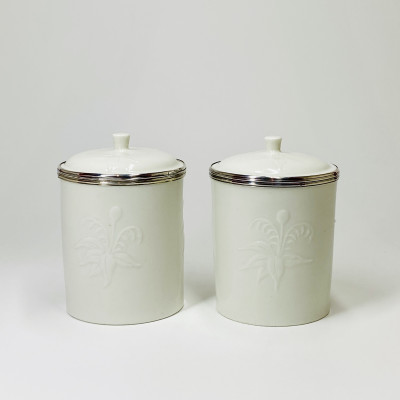 Saint-Cloud - Paire de pots à pommade - XVIIIe siècle