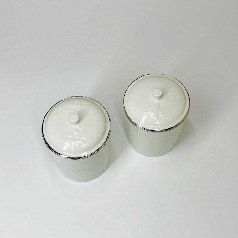 Saint-Cloud - Paire de pots à pommade - XVIIIe siècle