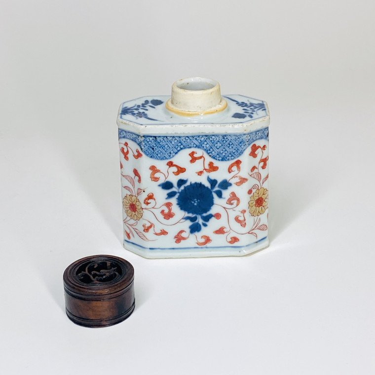 China - Tea box with Imari decoration - Kangxi period (1662-1722)