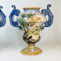 Paire de vase en faïence de Naples - Début du XVIIIe siècle