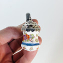 Pipe en porcelaine de Meissen à décor dans le style Kakiemon - Vers 1730
