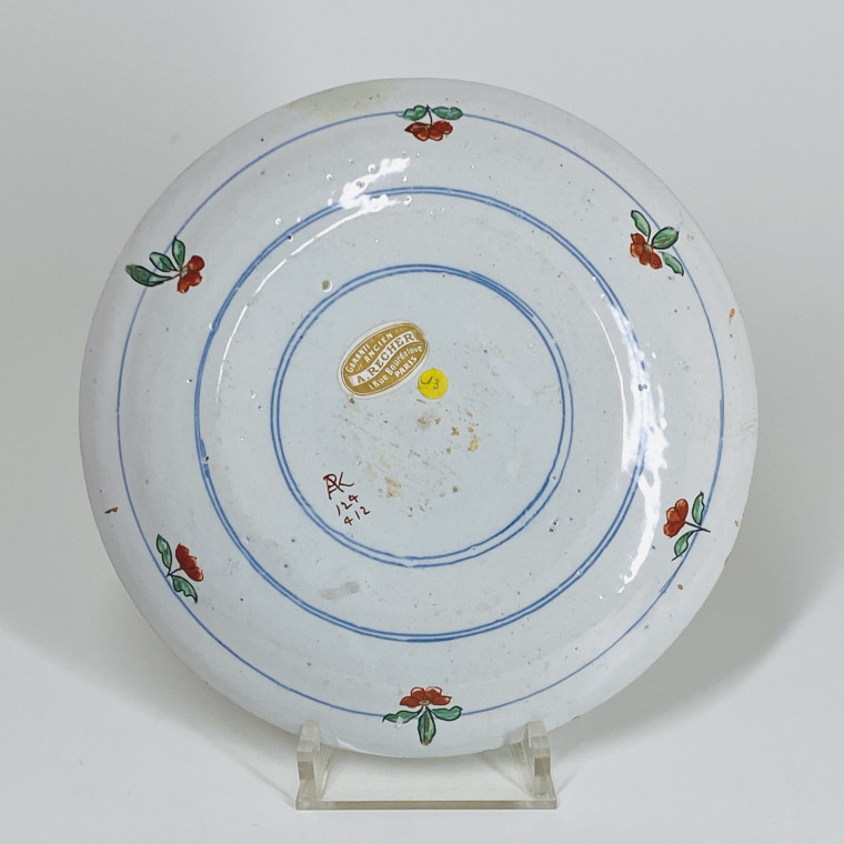 Delft - Assiette dit Delft doré - Pieter Adriaensz Kocks - vers 1700-1725.