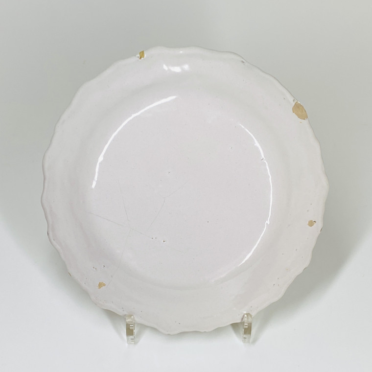 Assiette figurant deux chinois - XVIIIe siècle