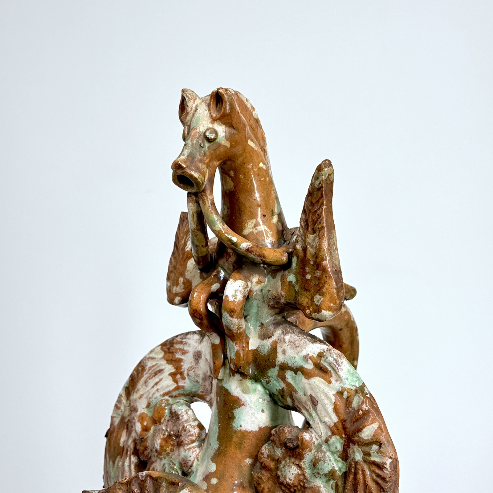 Important chanakkalé ewer in glazed ceramic - Nineteenth century.