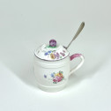 Moutardier en porcelaine de Mennecy - XVIIIe siècle