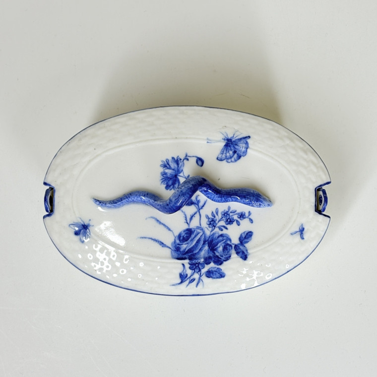 Beurrier en porcelaine tendre de Chantilly - XVIIIe siècle
