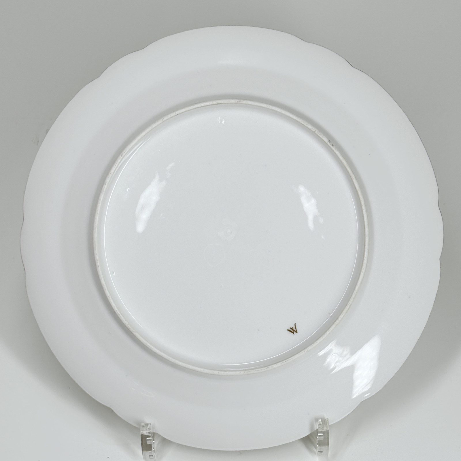 Suite de neuf assiettes en porcelaine de Bordeaux et deux sucriers - XVIIIe siècle