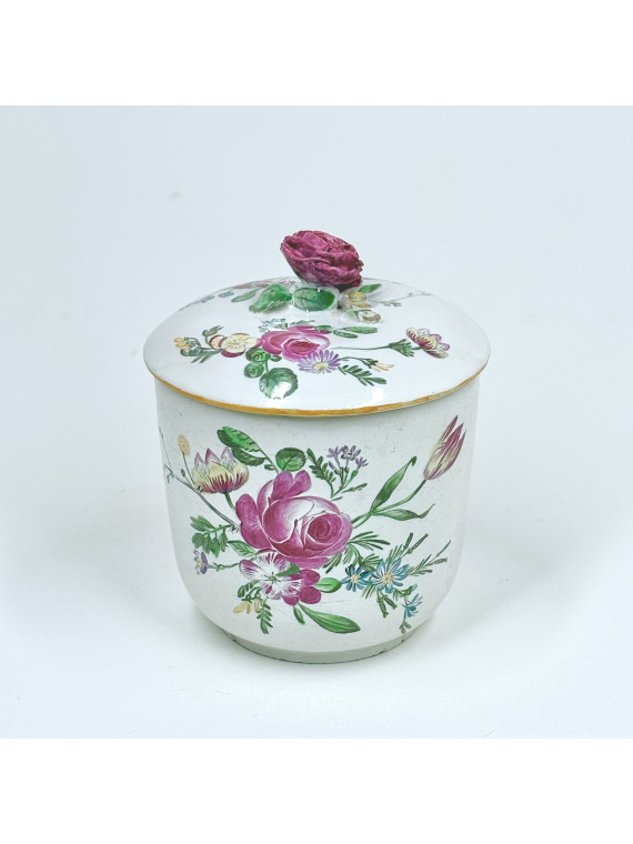 Pot à sucre en faïence de Marseille - Manufacture Robert - XVIIIe siècle