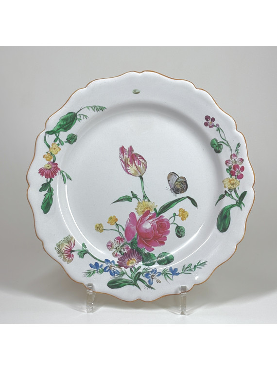 Assiette en faïence de Marseille - Manufacture de Robert - XVIIIe siècle