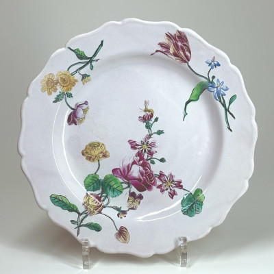 Assiette en faïence de Marseille - Manufacture de la Veuve Perrin - XVIIIe siècle