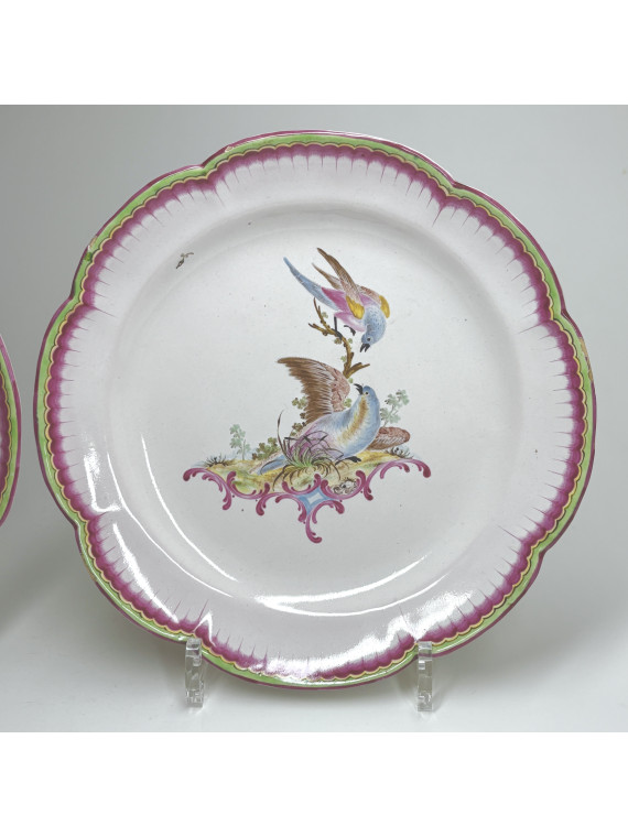 Aprey - Pair of Bird Plates - eighteenth Century