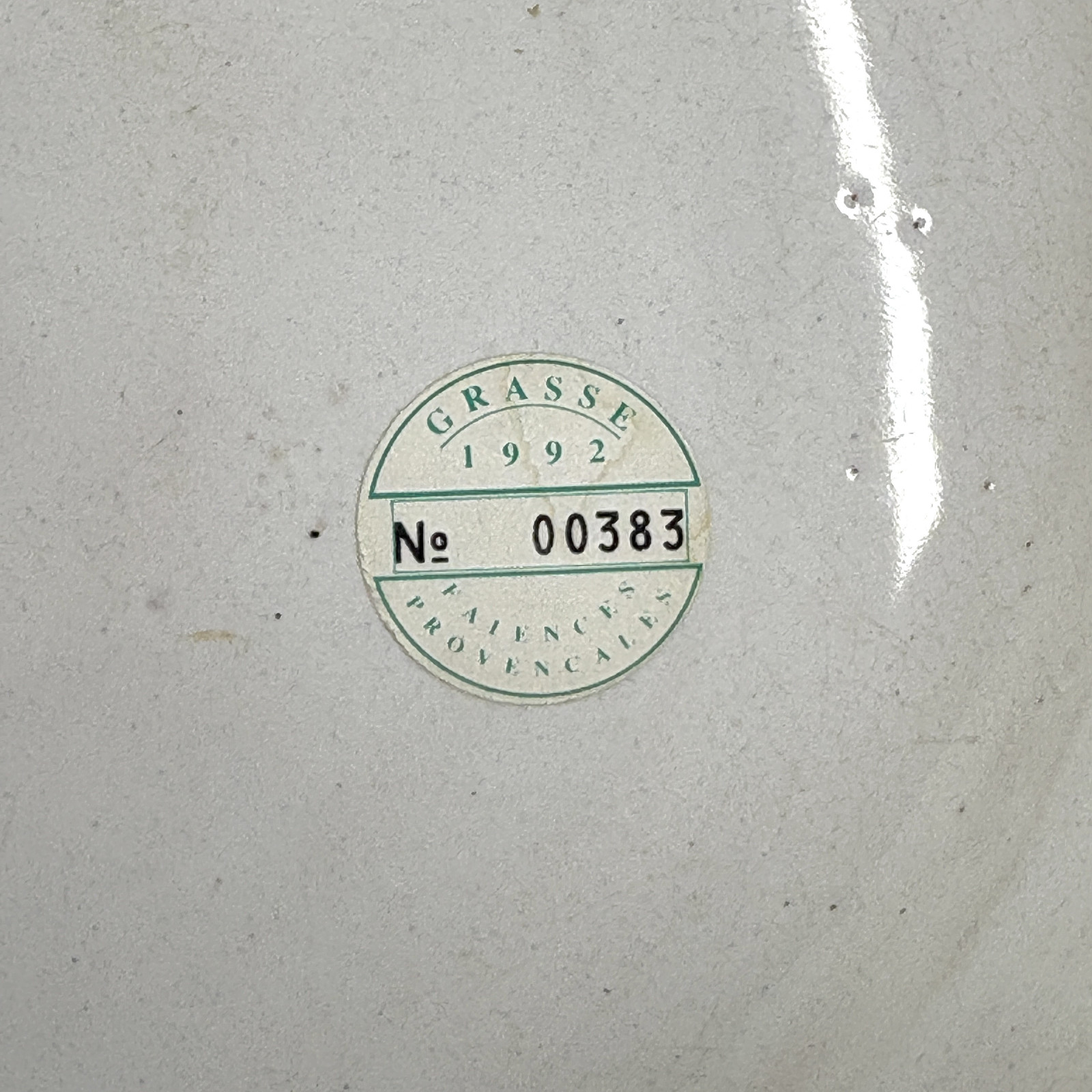 Plat en faïence de Marseille (Fauchier) - XVIIIe siècle