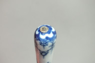 Knife and fork in soft porcelain of St. Cloud - eighteenth century
