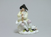Meissen - Joueur de cornemuse - XVIIIe siècle
