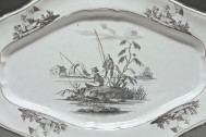 Marieberg (Suéde) - Plat aux chinois - XVIIIe Siècle