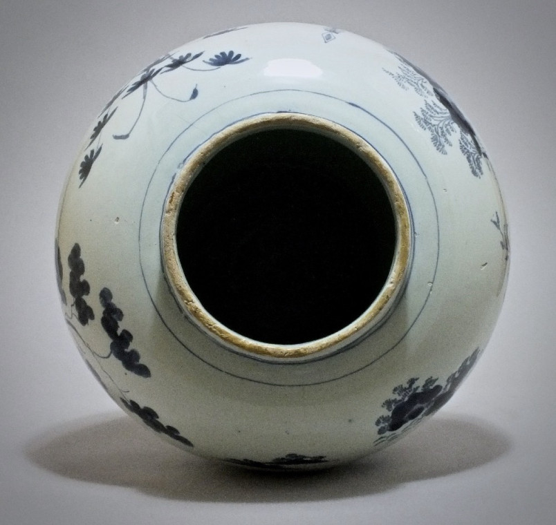 Delft - Potiche aux chinois - Fin du XVIIe Siècle
