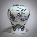 Delft - Potiche aux chinois - Fin du XVIIe Siècle