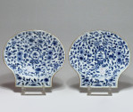 Chine - Paire de coquilles - Époque Kangxi