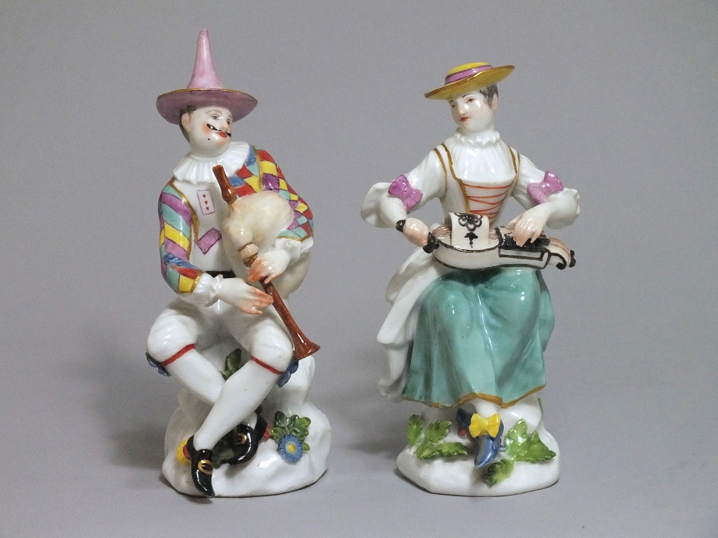 Meissen - Arlequin et Colombine - j.j Kandler - XVIIIe siècle