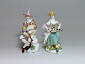 Meissen - Arlequin et Colombine - j.j Kandler - XVIIIe siècle