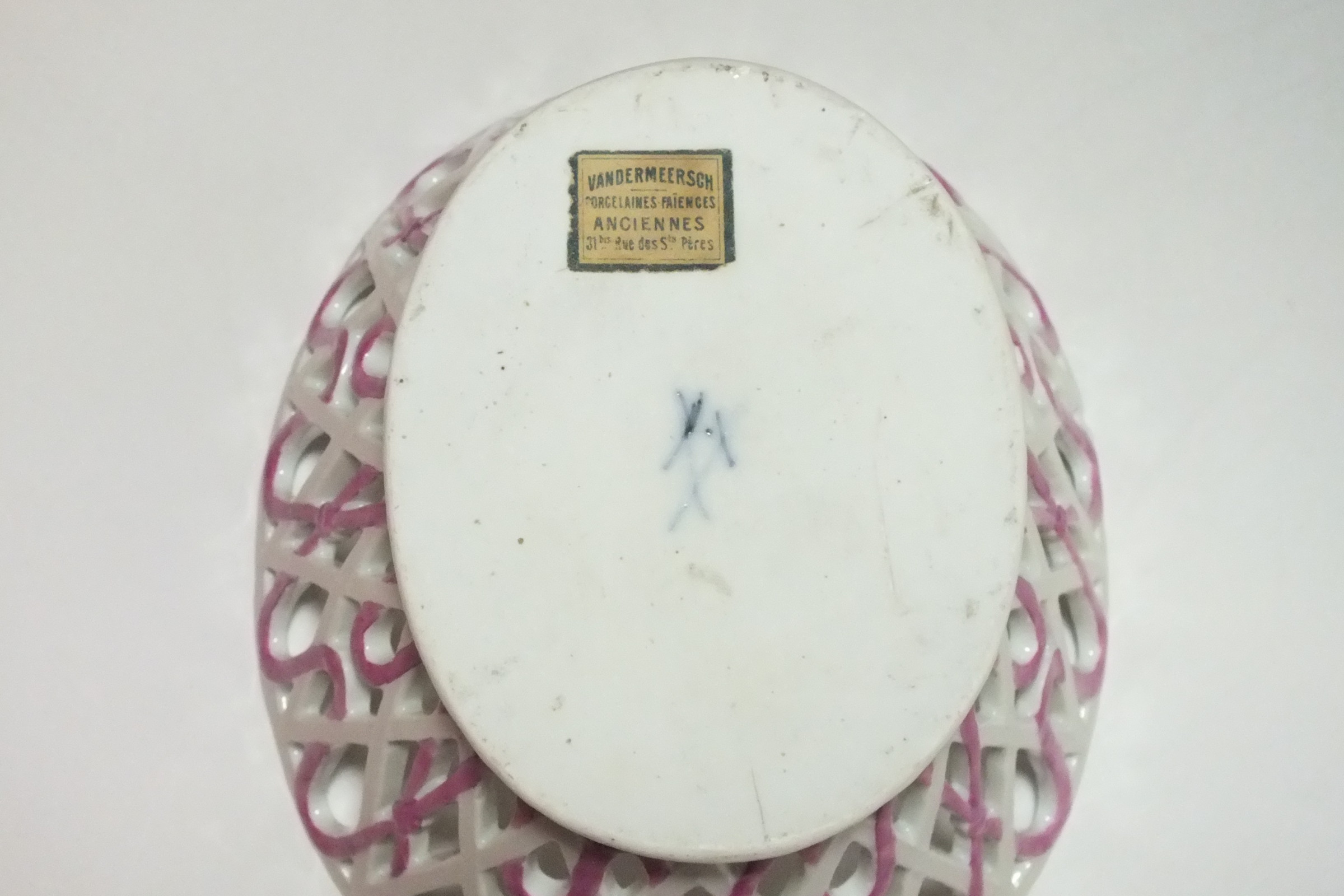 Meissen  - Marronière ajourée - XVIIIe siècle