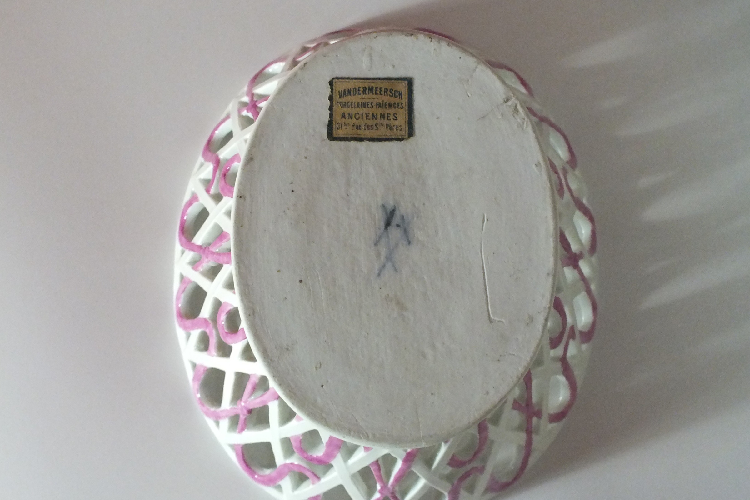 Meissen  - Marronière ajourée - XVIIIe siècle