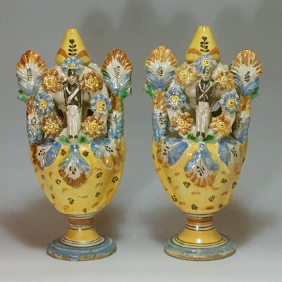 Ariano Irpino (Italy) - Pair of vases - circa 1800.