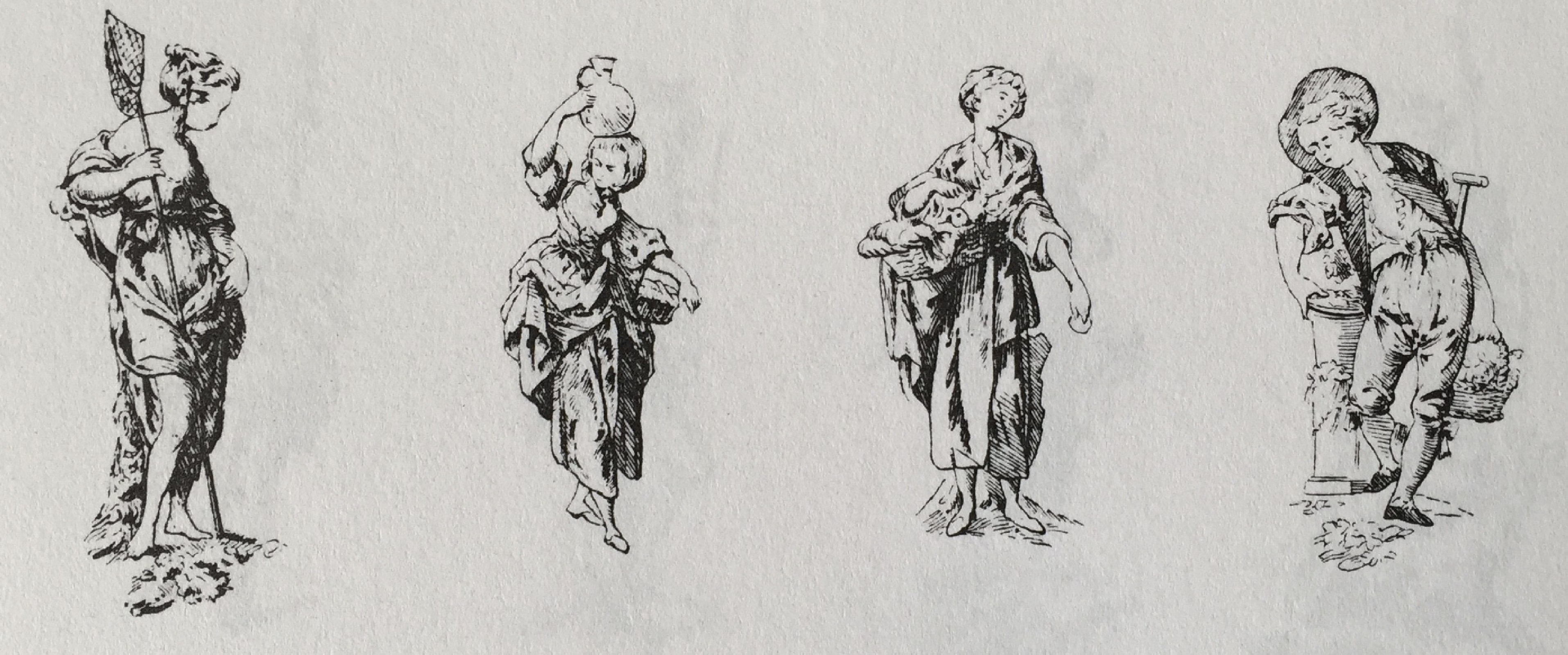 Derby - Groupe en biscuit "Les quatre éléments" - XVIIIe siècle