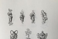 Derby - Groupe en biscuit "Les quatre éléments" - XVIIIe siècle