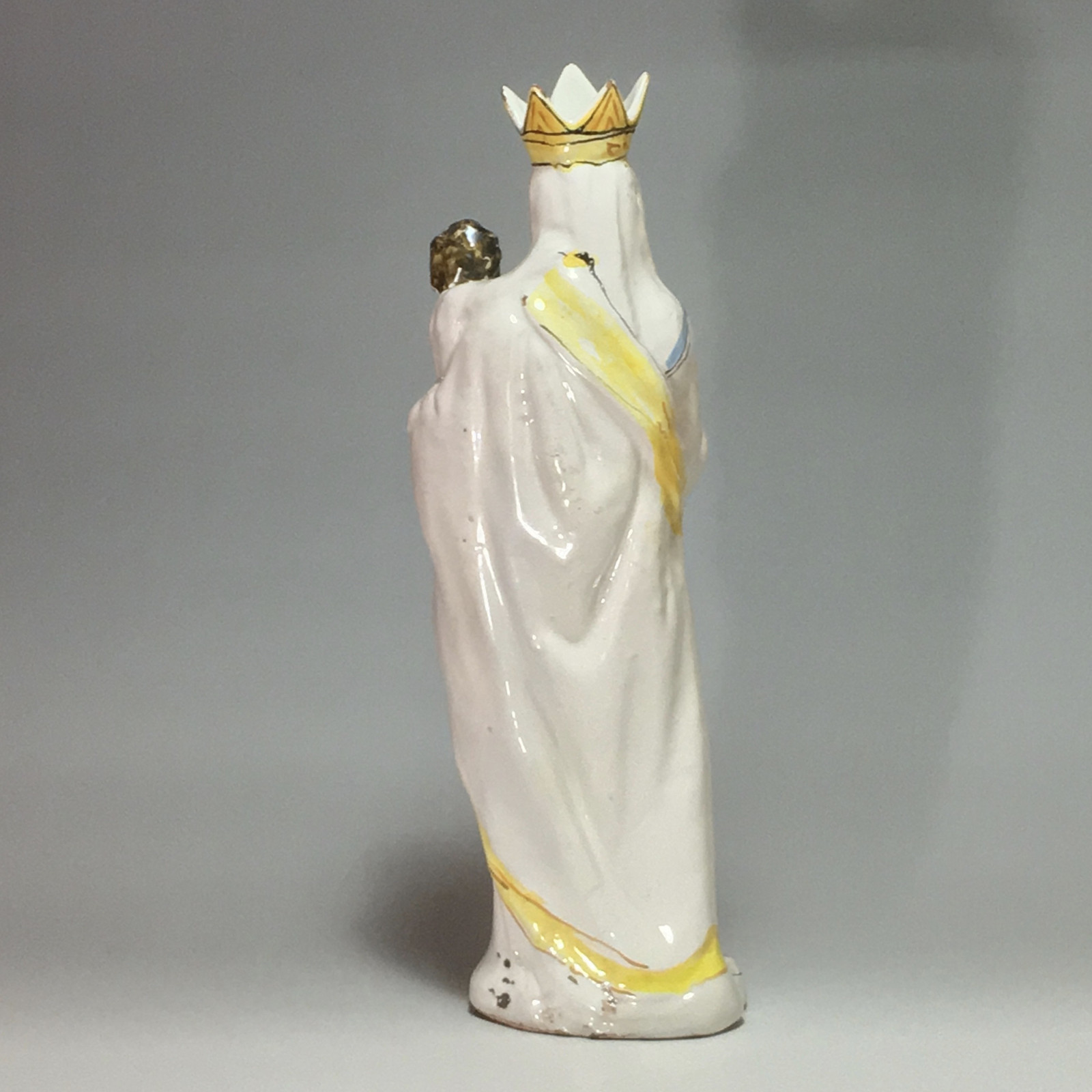 NEVERS - Crowned Virgin holding the Child, decor compendiario - seventeenth century.