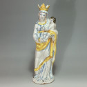 NEVERS - Crowned Virgin holding the Child, decor compendiario - seventeenth century.