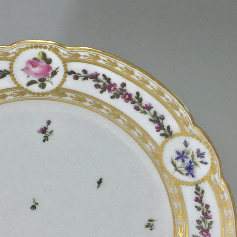 Paris - Clignancourt - said Mr. Manufacture - Pair of plates - eighteenth century