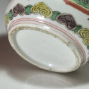 China - Covered pot wucai decoration - silver mounted - Kangxi period (1772-1722)