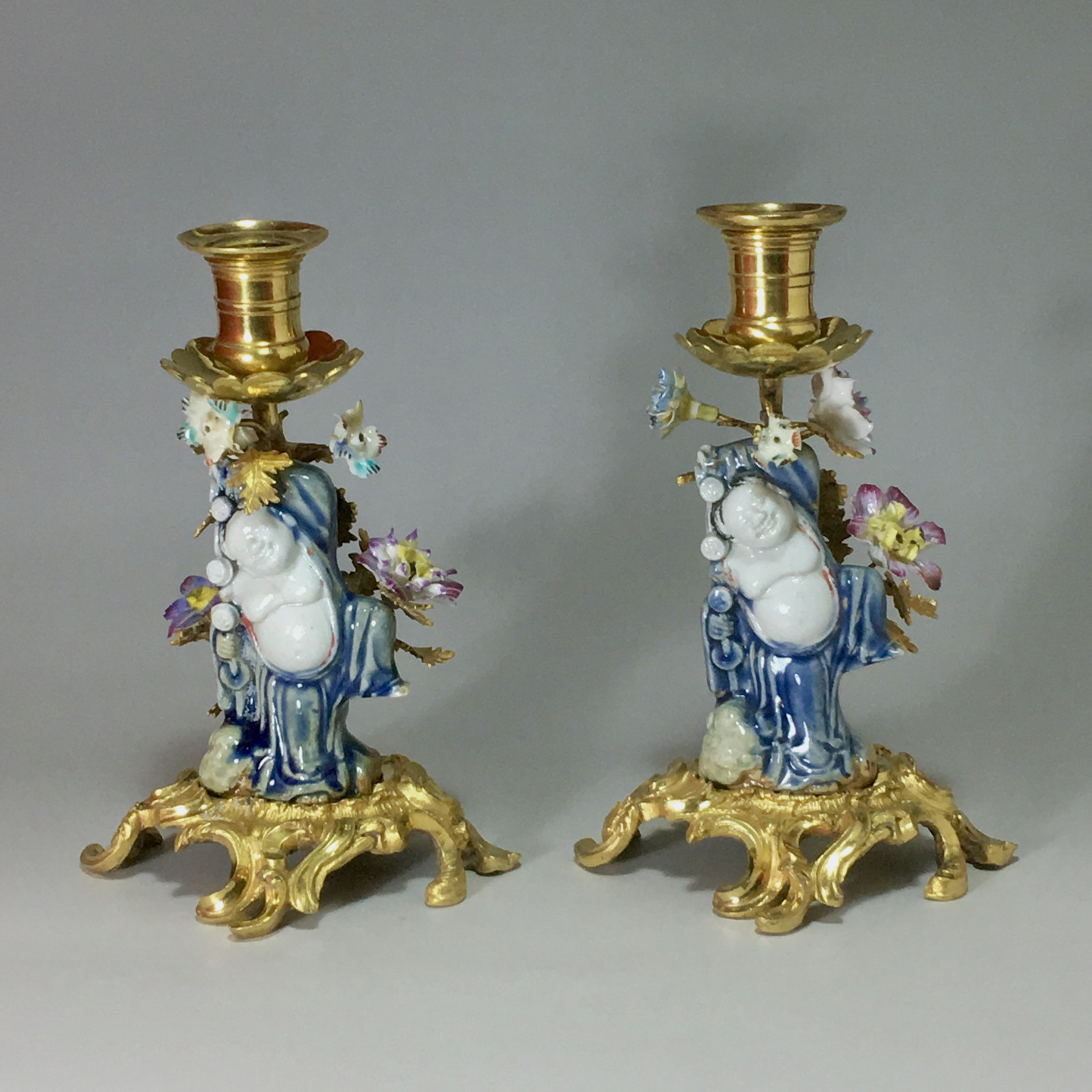 Paire de bougeoirs à main - XVIIIe - XIXe siècle