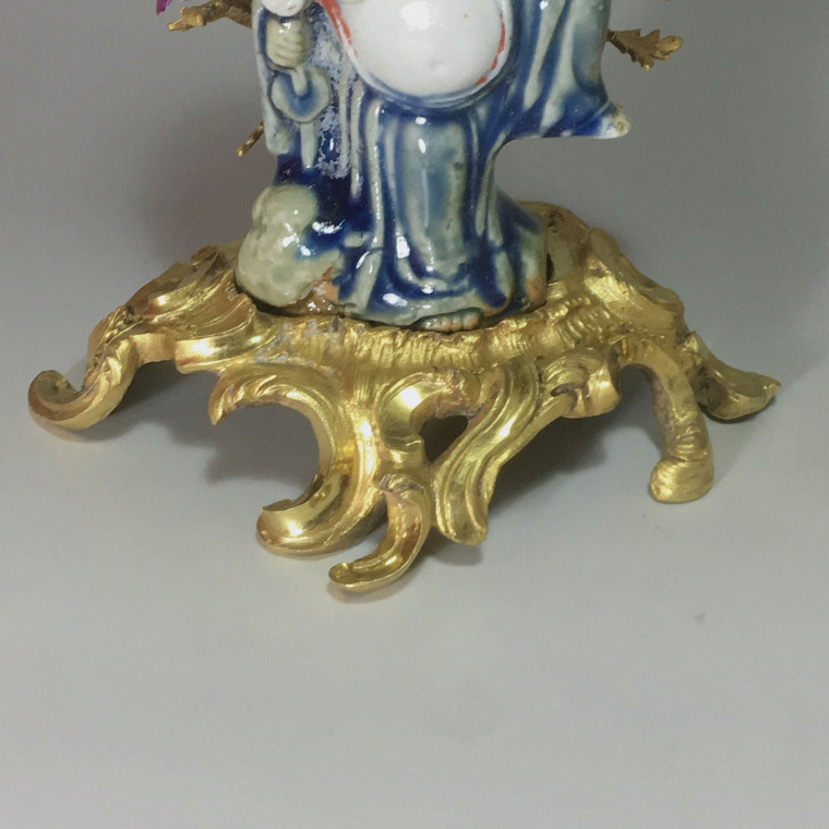 Pair of hand candleholders - 19th - 18th century