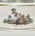 Frankenthal - Cruet set decorated with landscapes - 18th century
