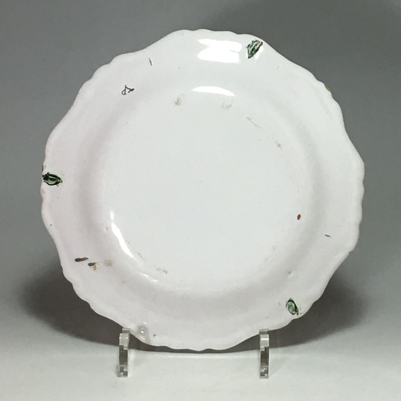 Marseille - landscape decoration plate - eighteenth century