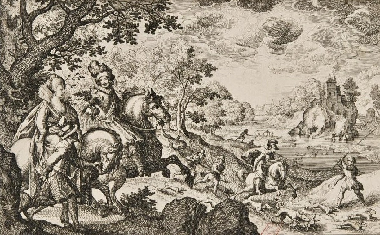 MEISSEN - Rare tasse à décor hausmaler en grisaille d'une scène de chasse - XVIIIe siècle - Vers 1730