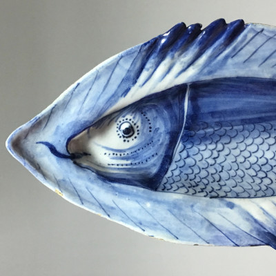 Delft ou Frise –  présentoir figurant un poisson - XVIIIe siècle