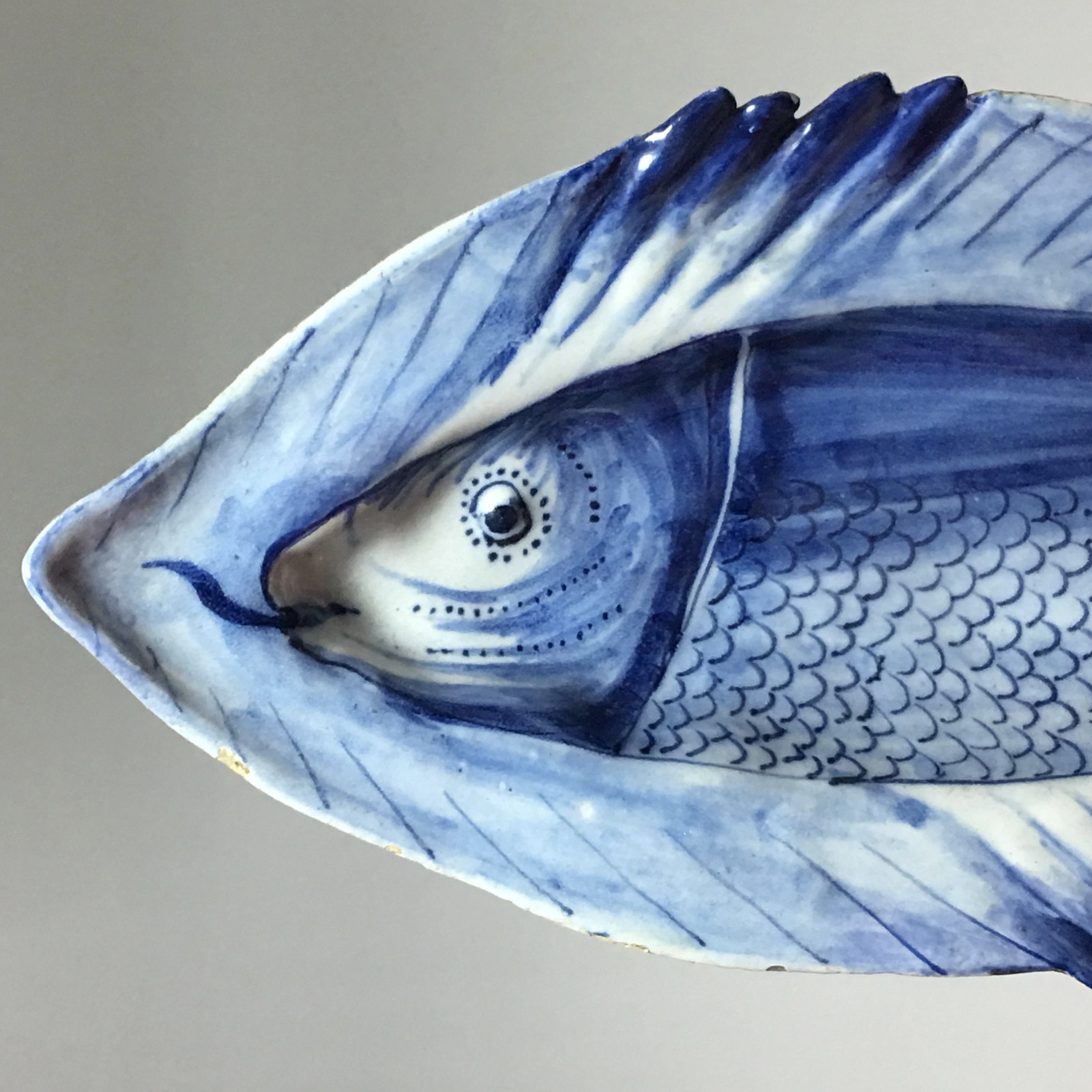 Delft ou Frise –  présentoir figurant un poisson - XVIIIe siècle