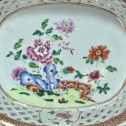 Compagnie des Indes - Corbeille ajourée famille rose - XVIIIe siècle