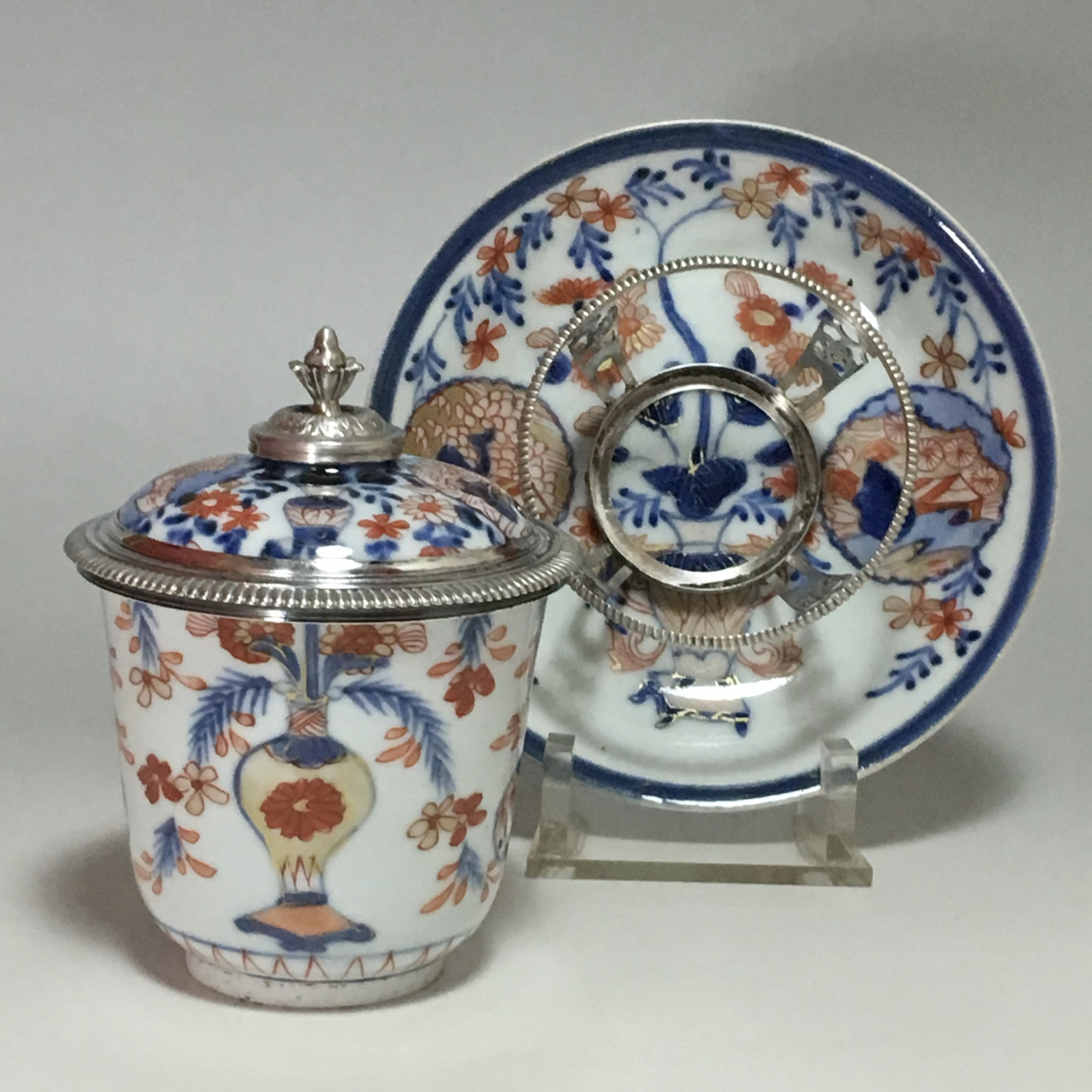 China - Covered Goblet - Silver Mounted - Paris 1722-1726
