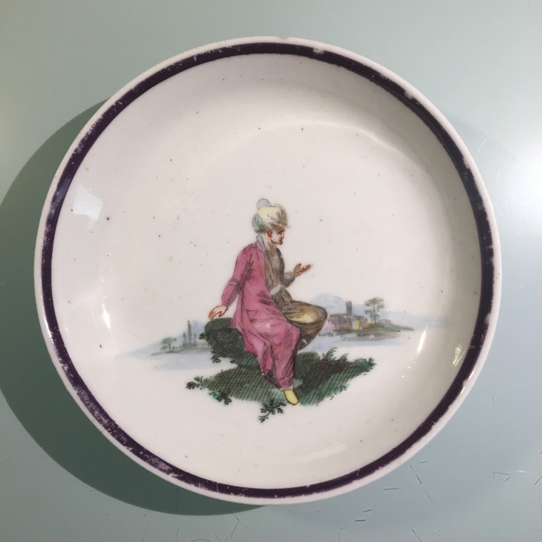 Trois tasses et soucoupes en porcelaine de Nove di Bassano – Vers 1790