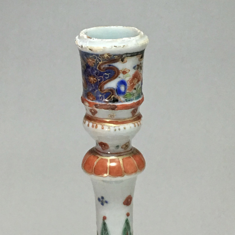Chine - Compagnies des indes - Rare bougeoir en porcelaine - XVIIIe siècle