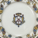 Marseille - Atelier de Fauchier - Assiette à décor d'armoiries - XVIIIe siècle