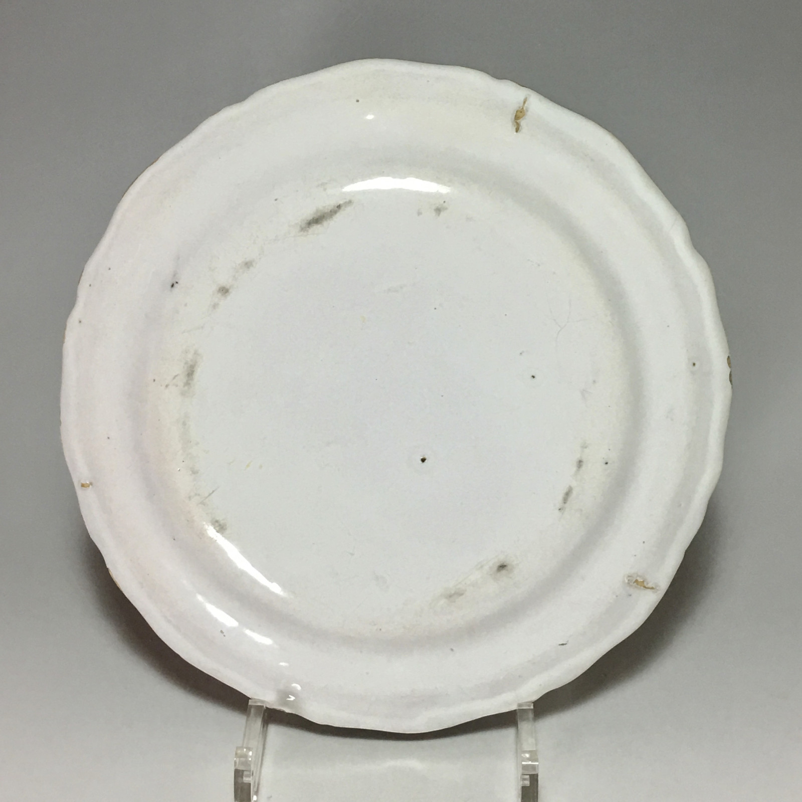 Moustiers - rare plate with pomegranate - eighteenth century