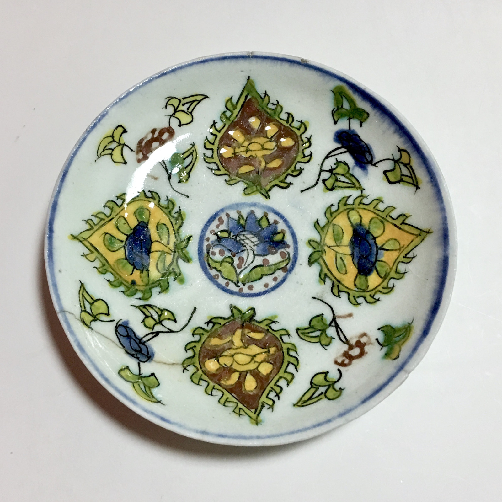 Four ceramic cups from Kutahya - Ottoman Turkey - first half of the 18th century