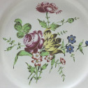 MARSEILLE (Robert) - Paire d'assiettes à décor floral - XVIIIe siècle