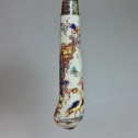 Saint-cloud  - Two knives with polychrome decoration - eighteenth century